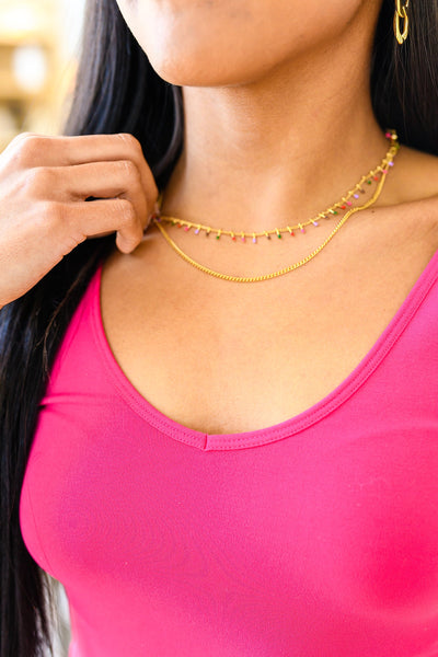Colorful Palette Layered Necklace Womens Southern Soul Collectives 
