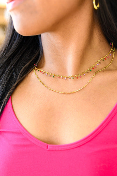 Colorful Palette Layered Necklace Womens Southern Soul Collectives 