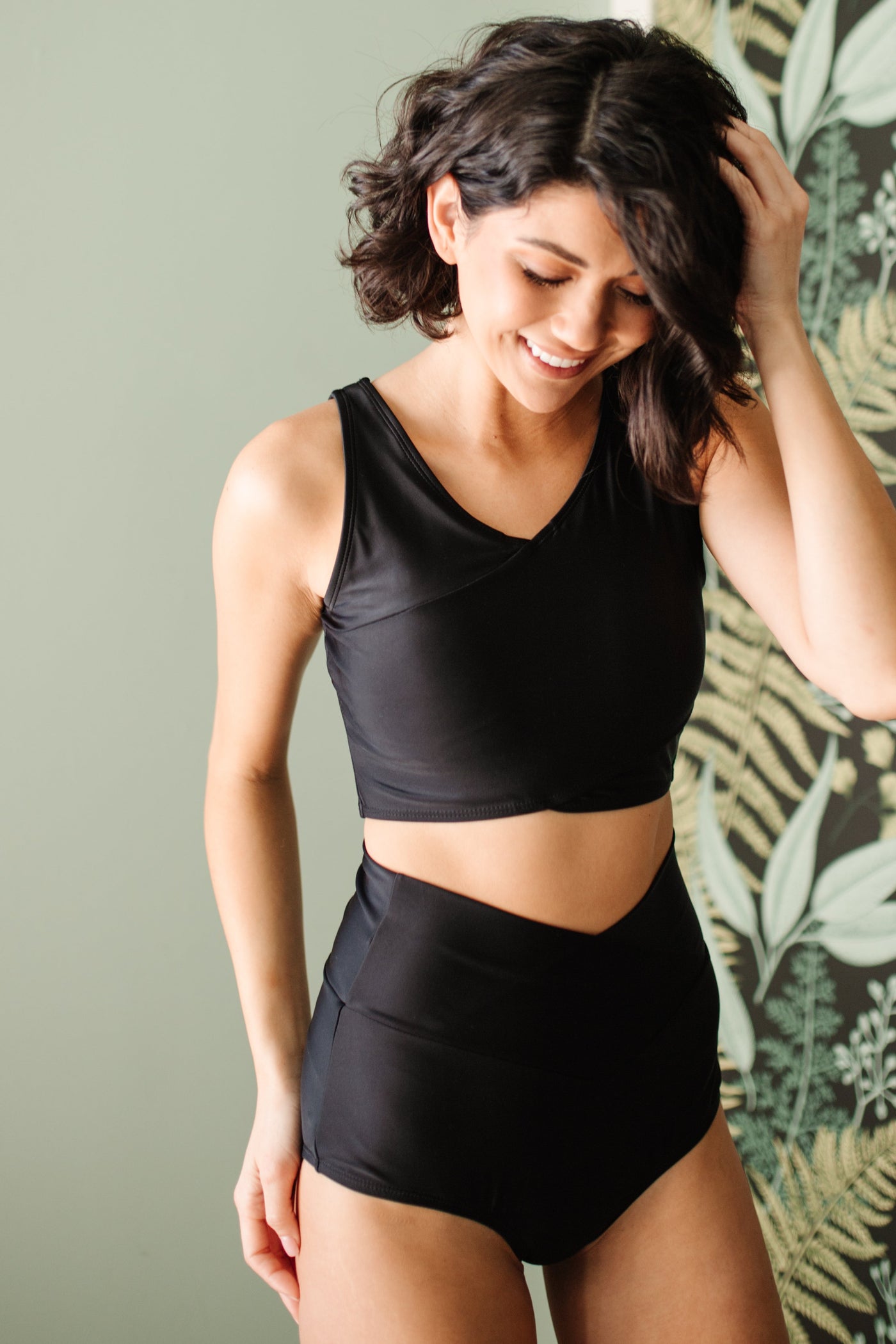Come Sail Away Swim Top In Black Womens Southern Soul Collectives 
