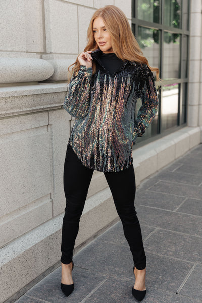 Too Glitz to Glam Button Up Shirt - Southern Soul Collectives