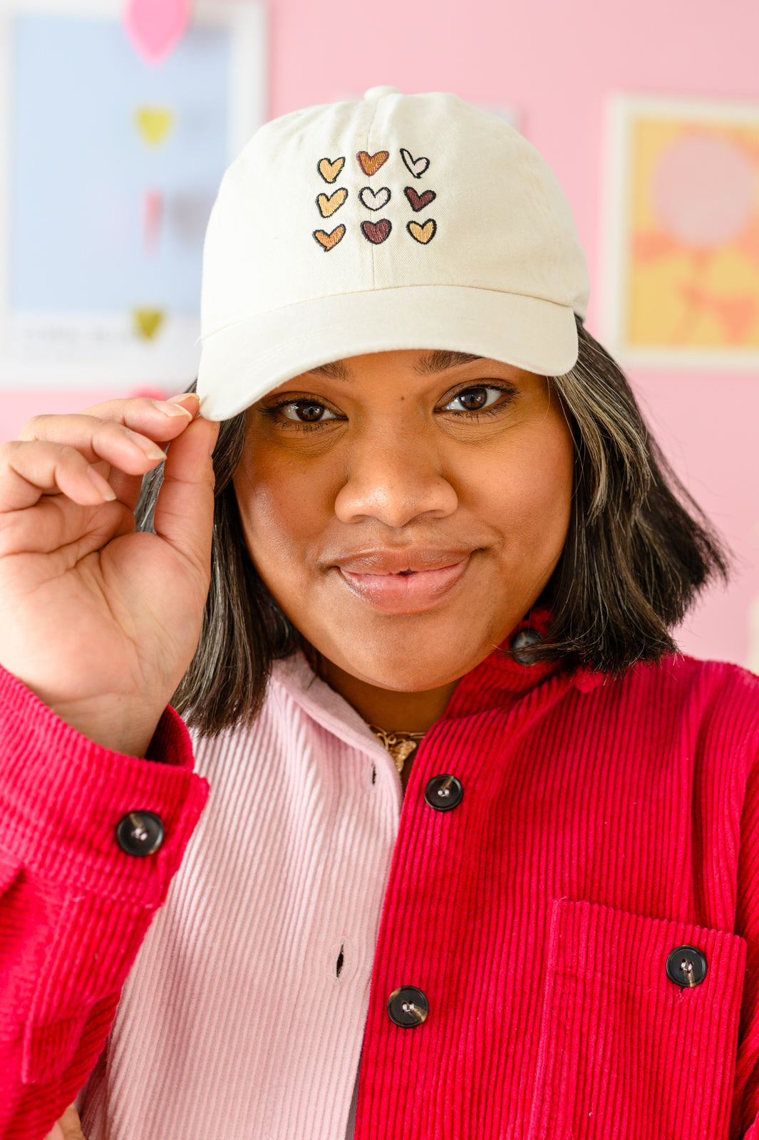 Crush On You Embroidery Heart Cap Womens Southern Soul Collectives 