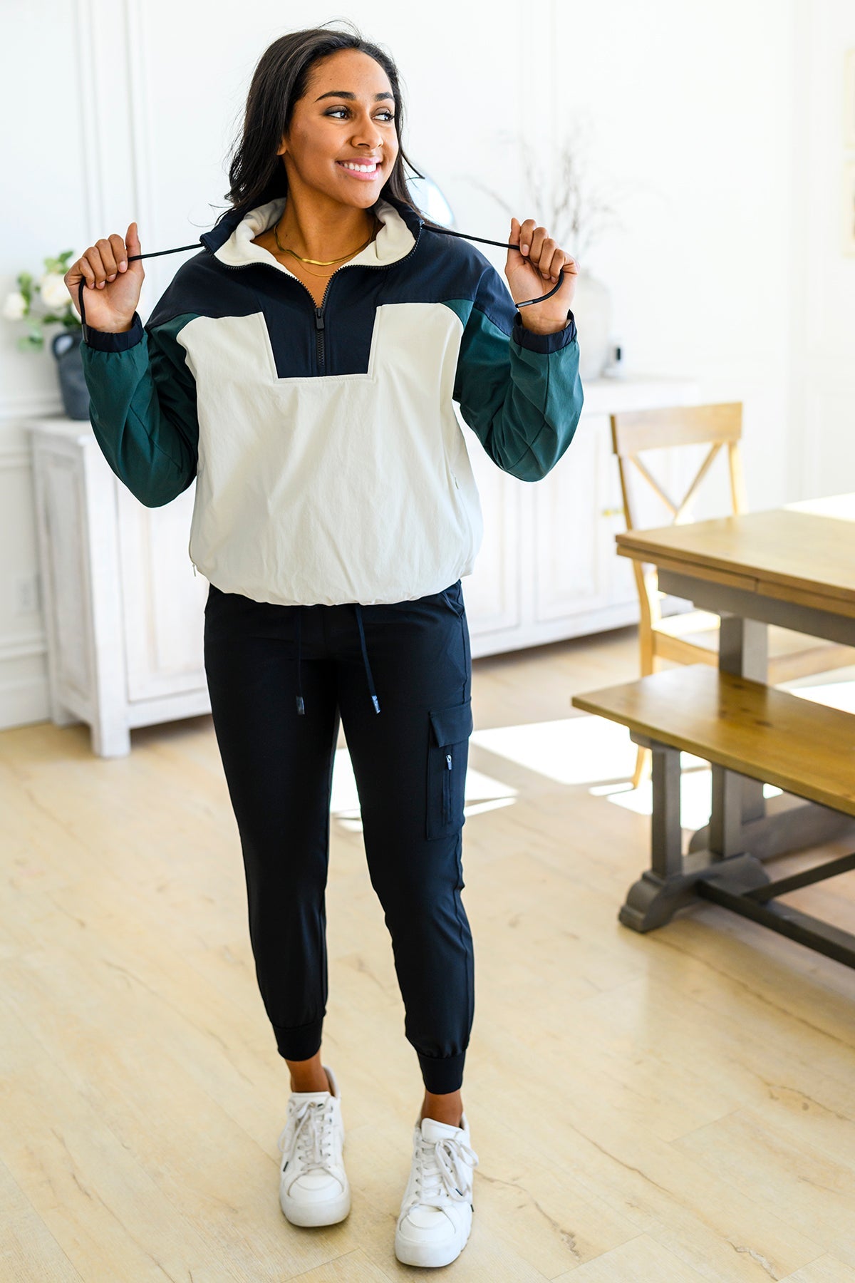 Dash Color Block 1/4 Zip Pullover Womens Southern Soul Collectives 