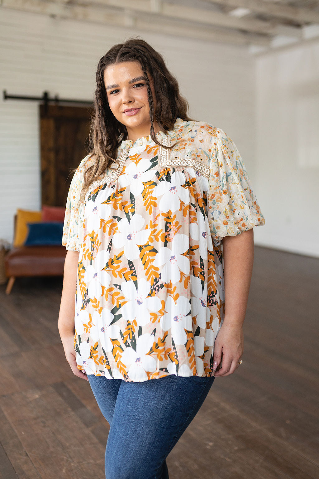 Daydreamer Mixed Floral Top Womens Southern Soul Collectives 