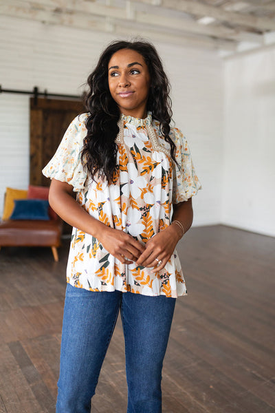 Daydreamer Mixed Floral Top Womens Southern Soul Collectives 