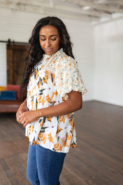 Daydreamer Mixed Floral Top Womens Southern Soul Collectives 