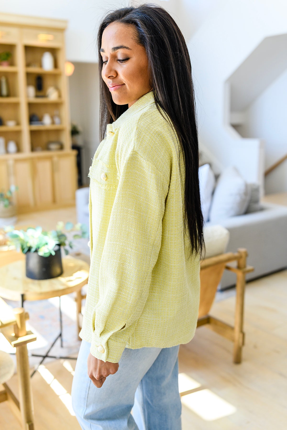 Daydreams Shacket in Yellow Womens Southern Soul Collectives 