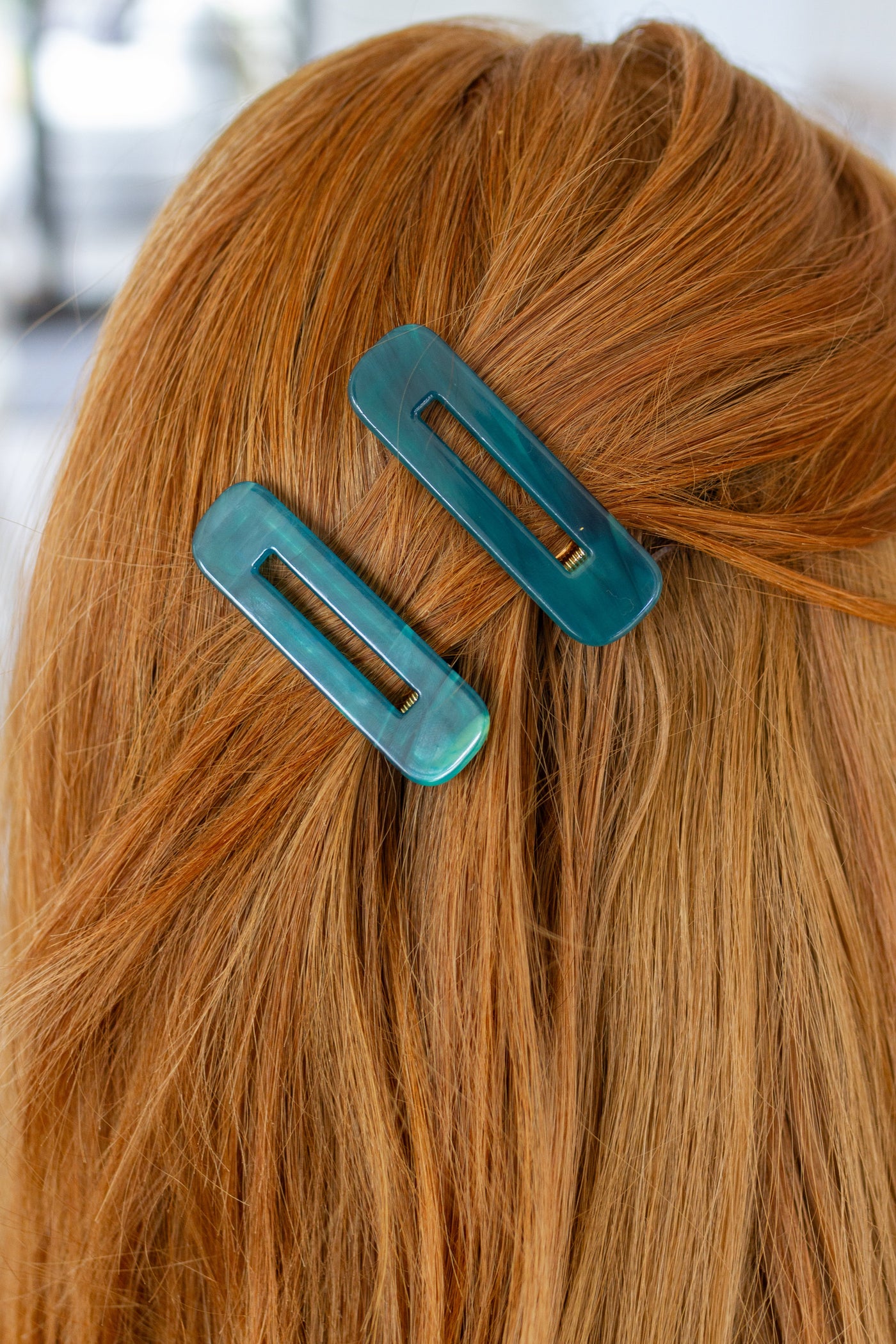 Double Trouble 2 Pack Hair Clip in Sea Blue Womens Southern Soul Collectives 