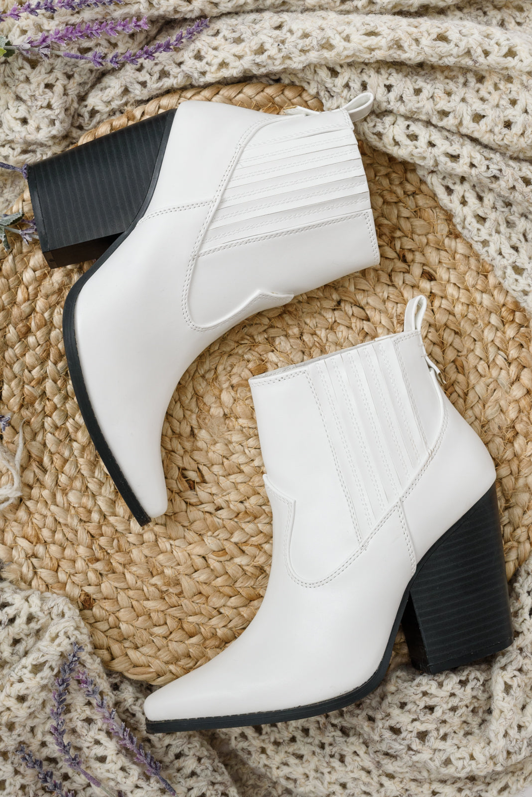 Easy As That White Western Ankle Boots Womens Southern Soul Collectives 