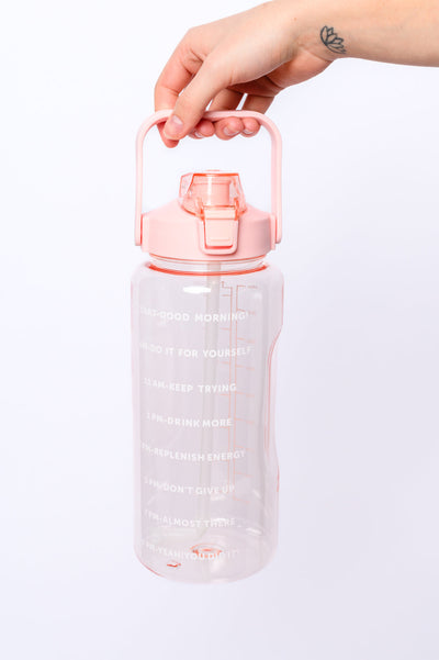 Elevated Water Tracking Bottle in Pink - Southern Soul Collectives