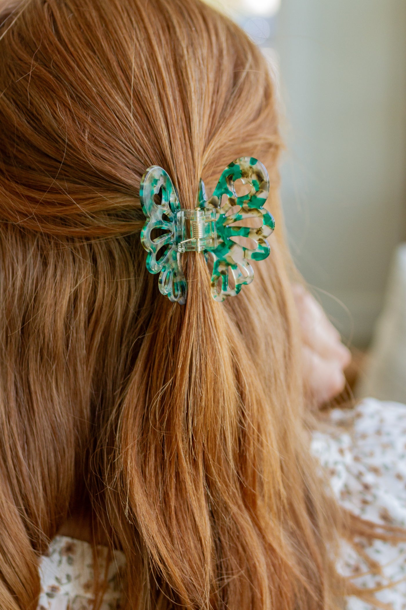 Emerald Butterfly Claw Clip Womens Southern Soul Collectives 