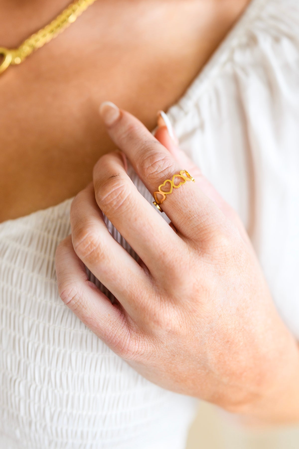Endless Hearts Gold Ring Womens Southern Soul Collectives 