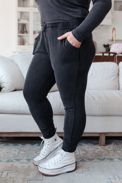 Essential Lounge Joggers In Black Lava Womens Southern Soul Collectives 