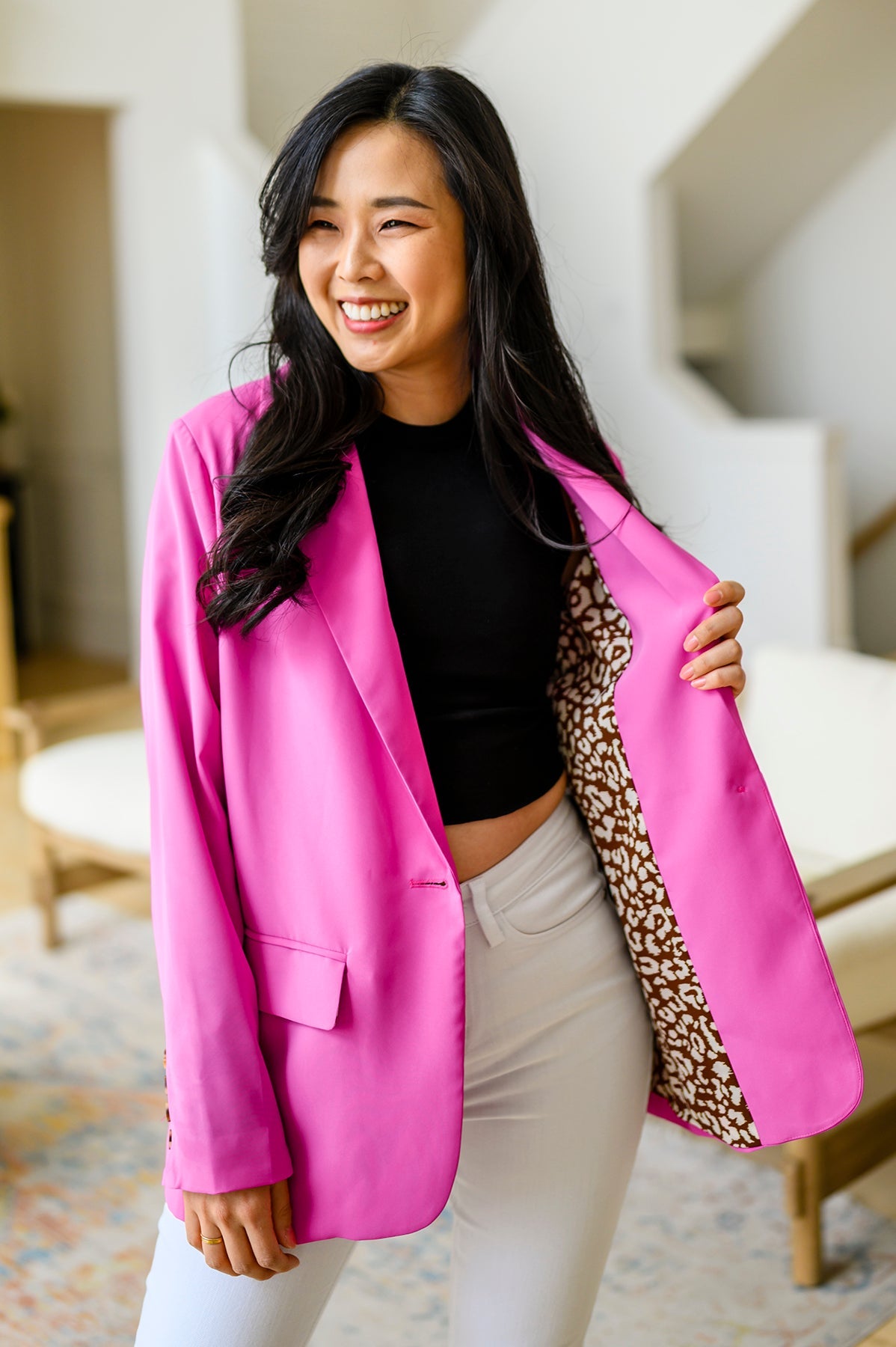 Every Day Blazer in Hot Pink Womens Southern Soul Collectives 