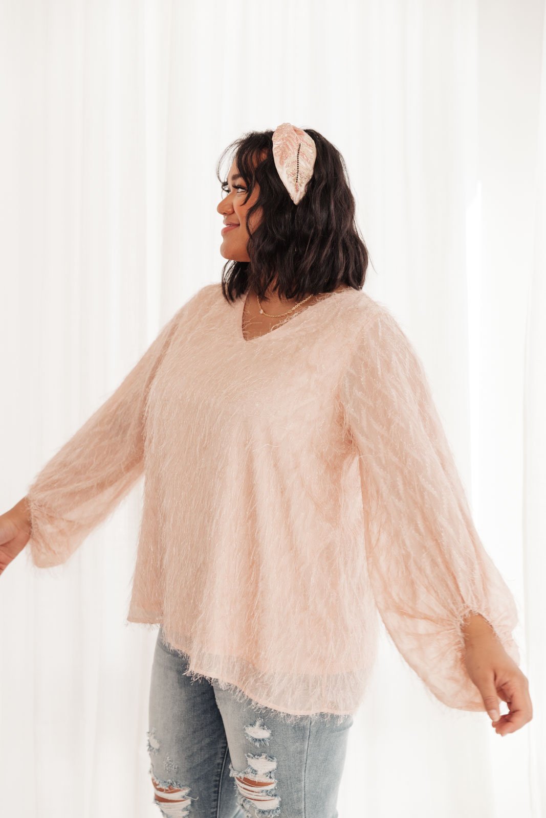 Express Yourself Top in Peach Womens Southern Soul Collectives 