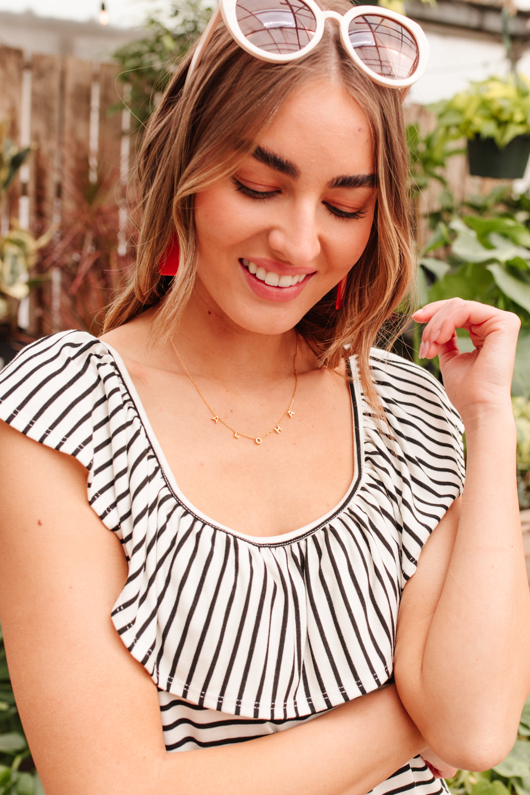 Extra Time Striped Top Womens Southern Soul Collectives 