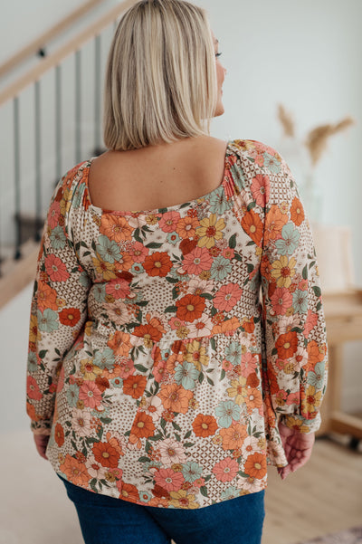 Fall For Florals Babydoll Top - Southern Soul Collectives