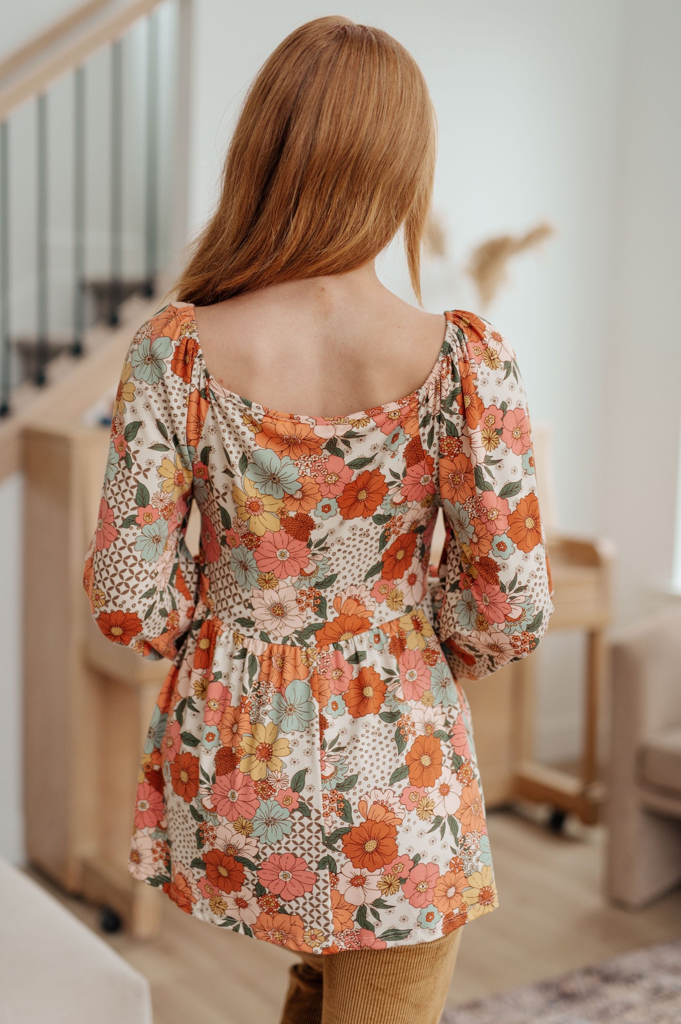 Fall For Florals Babydoll Top - Southern Soul Collectives