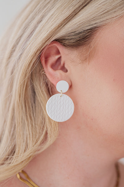 Falling Petals Earrings in Cream Womens Southern Soul Collectives 