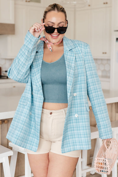 Fetch My Briefcase Plaid Blazer Layers Southern Soul Collectives