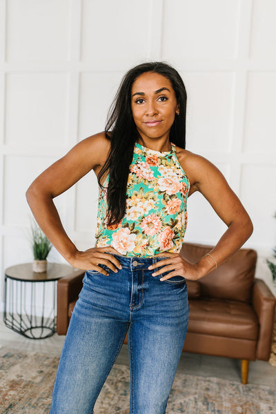 Fiddle Dee Dee Floral Halter Top Womens Southern Soul Collectives 