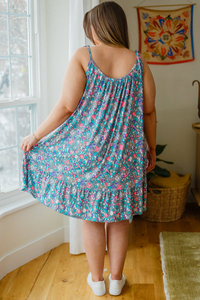 Floral Essence Tie Strap Dress Womens Southern Soul Collectives 