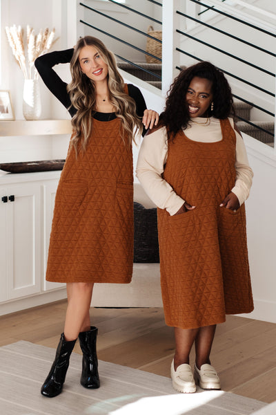 Free Falling Quilted Midi Dress - Southern Soul Collectives