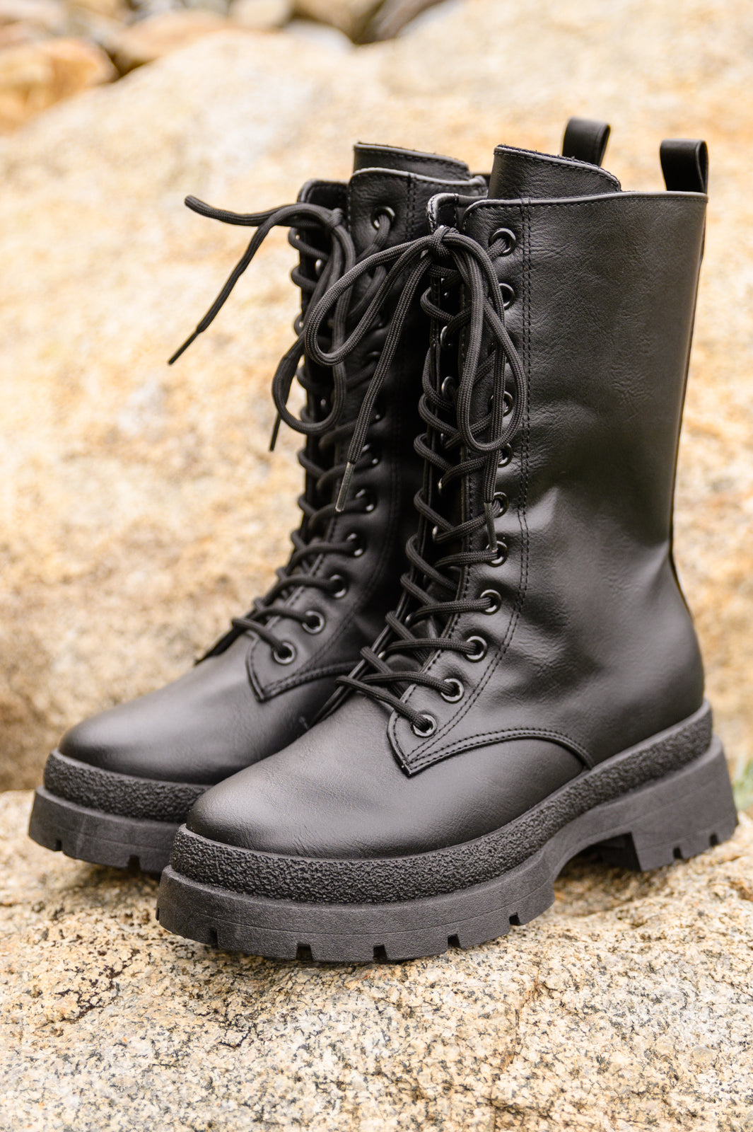 Fresh Feels Combat Boots In Black Womens Southern Soul Collectives 