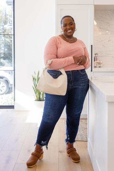 Fun Beginnings Raglan Top In Dusty Mauve Womens Southern Soul Collectives 