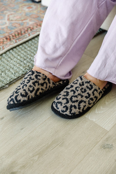 Fuzziest Feet Animal Print Slippers In Mocha Womens Southern Soul Collectives 