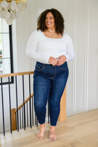 Georgia Back Yoke Skinny Jeans with Phone Pocket Womens Southern Soul Collectives 