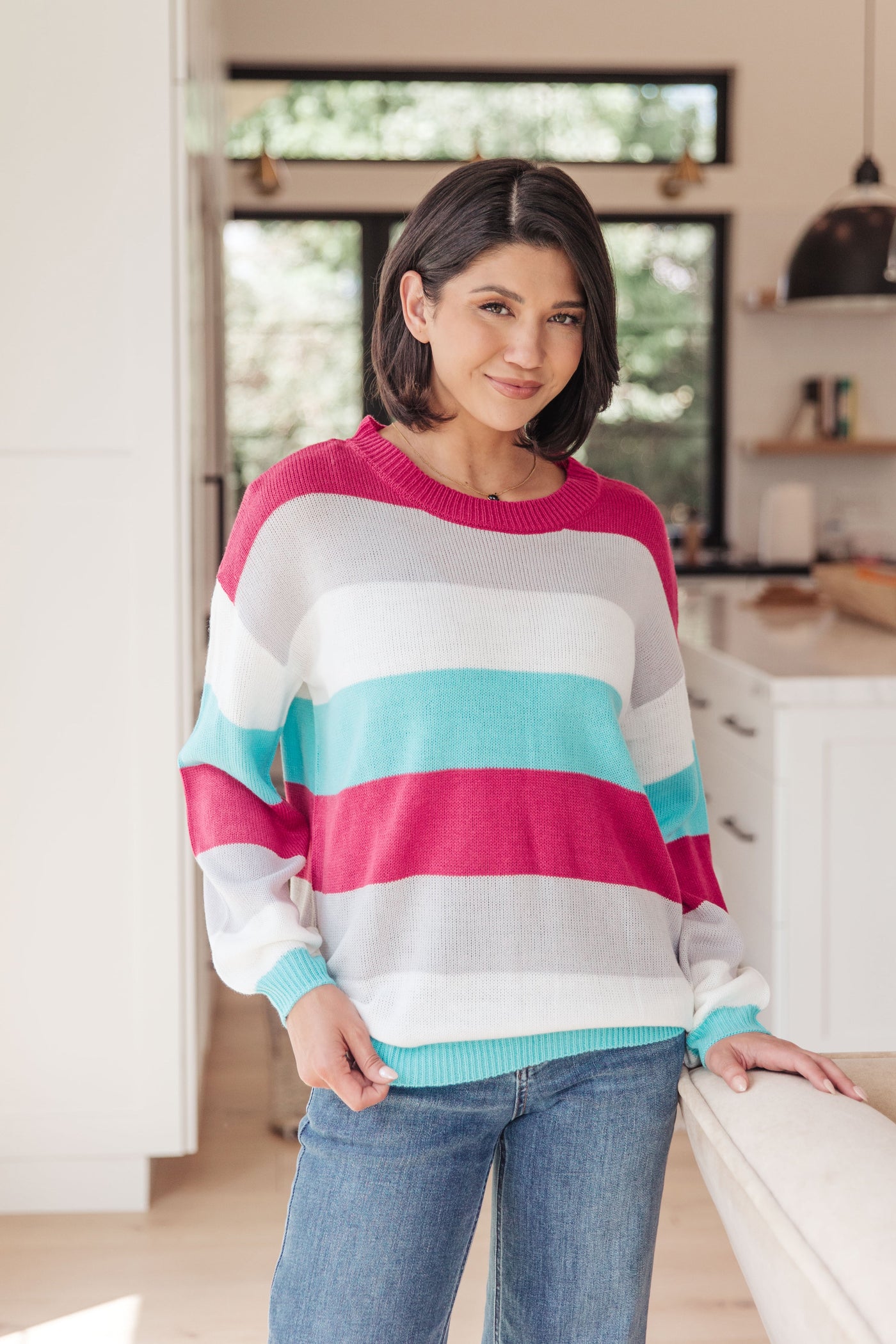 Get It Started Striped Sweater Womens Southern Soul Collectives 