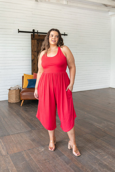 Good Idea Jumpsuit in Red Womens Southern Soul Collectives 
