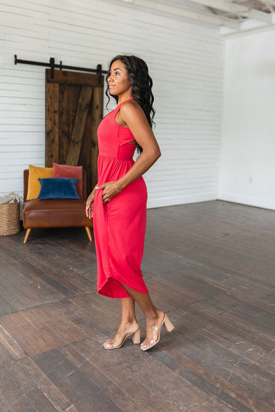 Good Idea Jumpsuit in Red Womens Southern Soul Collectives 