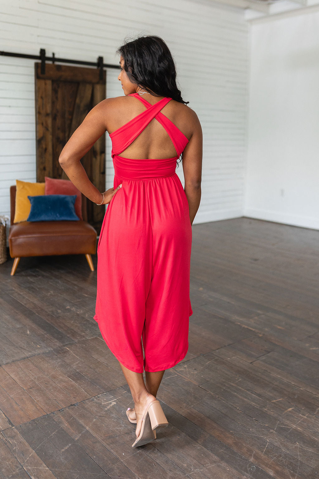 Good Idea Jumpsuit in Red Womens Southern Soul Collectives 