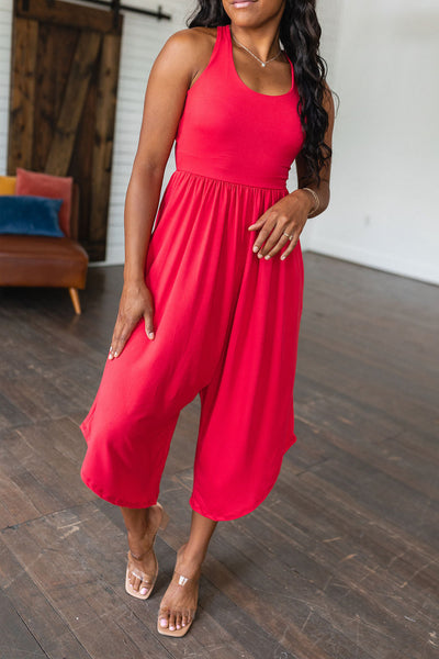 Good Idea Jumpsuit in Red Womens Southern Soul Collectives 