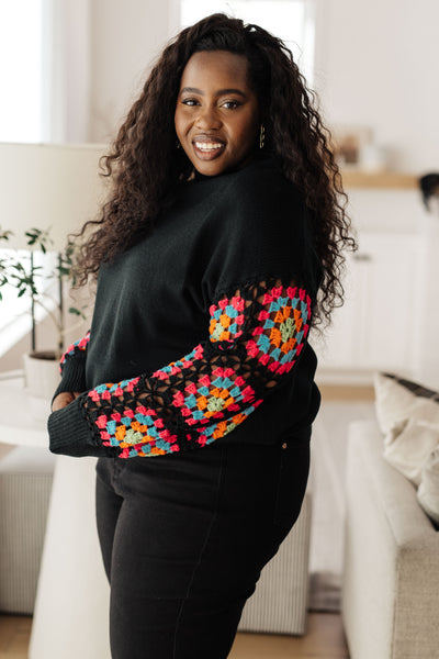 Granny Knows Best Crochet Accent Sweater - Southern Soul Collectives