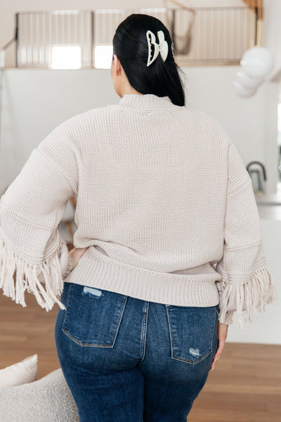 Handle It All Fringe Detail Sweater Womens Southern Soul Collectives