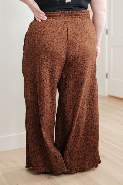 Harmony High Rise Wide Leg Pants in Brown Womens Southern Soul Collectives