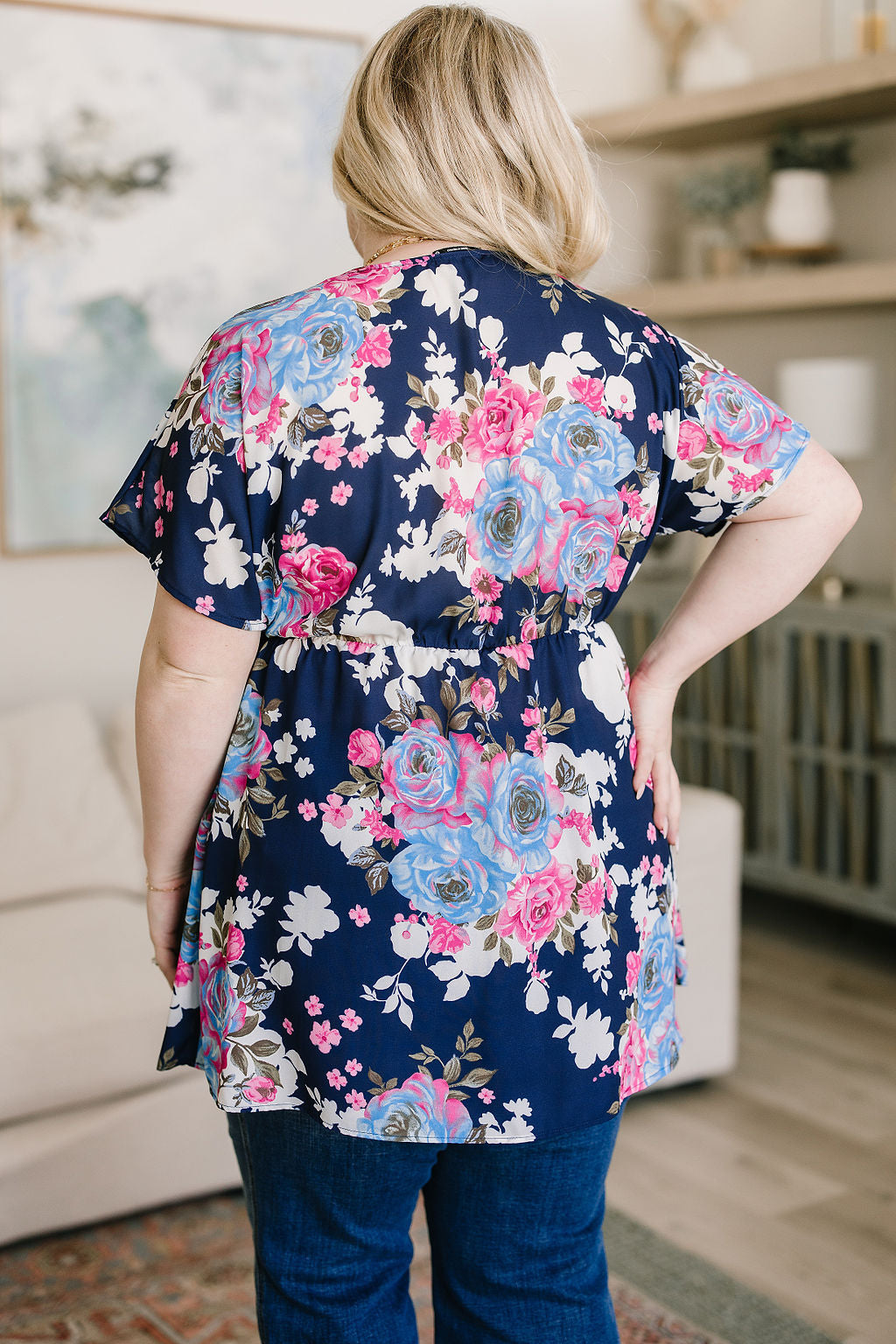 Hello Hummingbird Floral Top Womens Southern Soul Collectives 