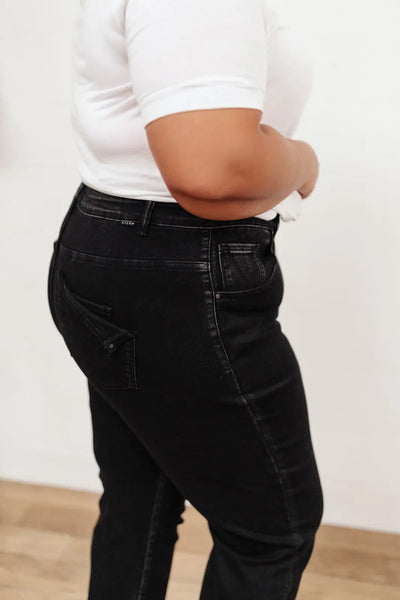 High Waist Mom Fit Jeans In Black Womens Southern Soul Collectives 