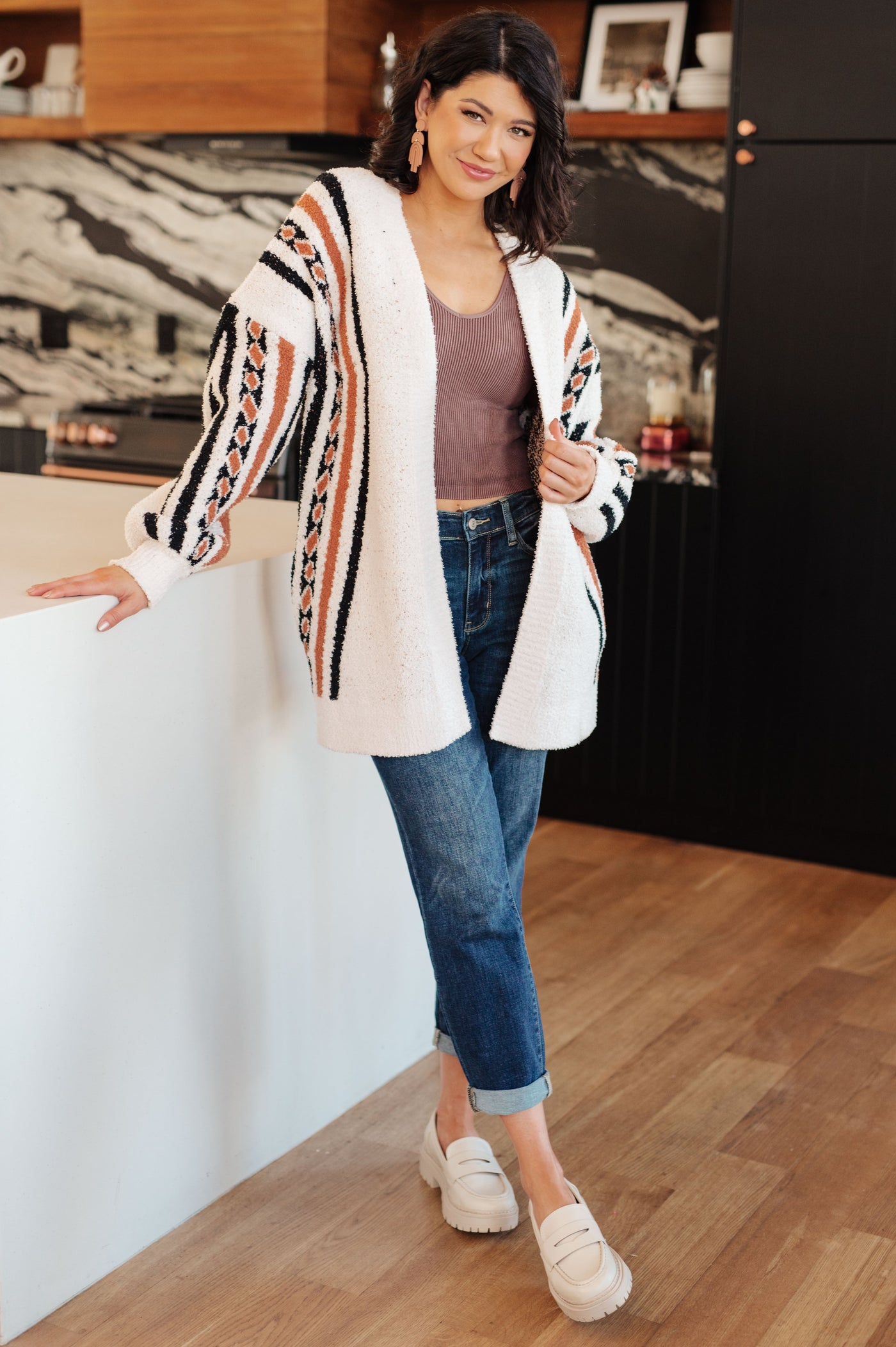 Holding On Aztec Print Cardigan - Southern Soul Collectives