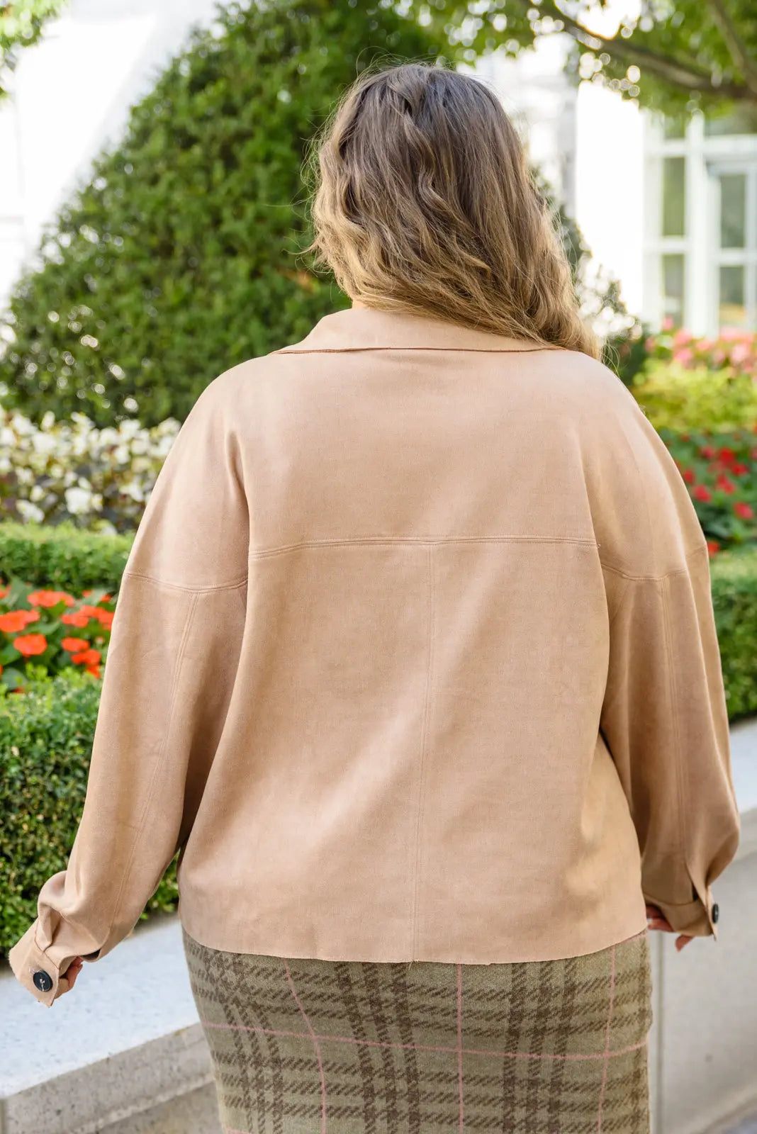 Hometown Visit Baby Suede Jacket in Tan Womens Southern Soul Collectives 