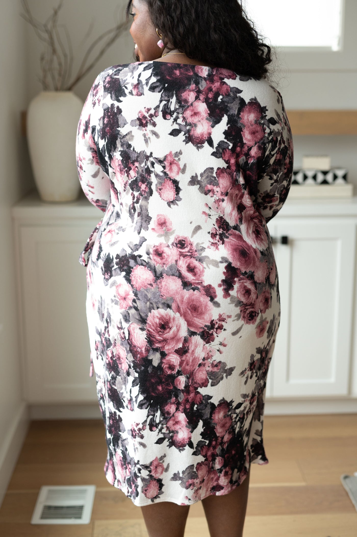 Honey Do I Ever Faux Wrap Dress in White Floral Womens Southern Soul Collectives