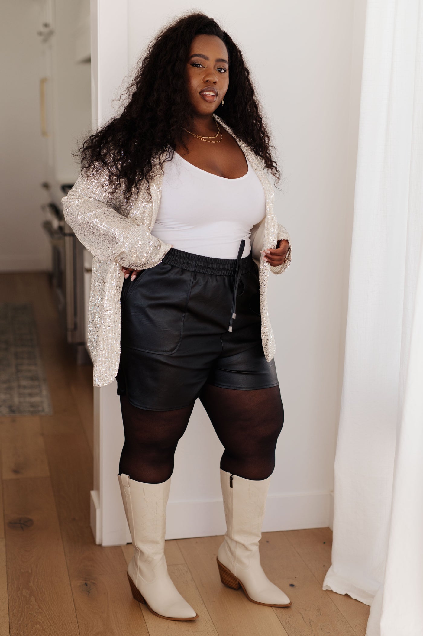 Thought That Counts Faux Leather Shorts - Southern Soul Collectives