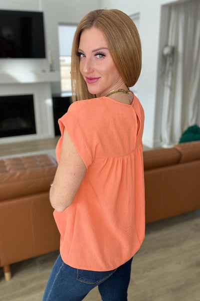 Airflow Babydoll Top in Persimmon Tops Southern Soul Collectives