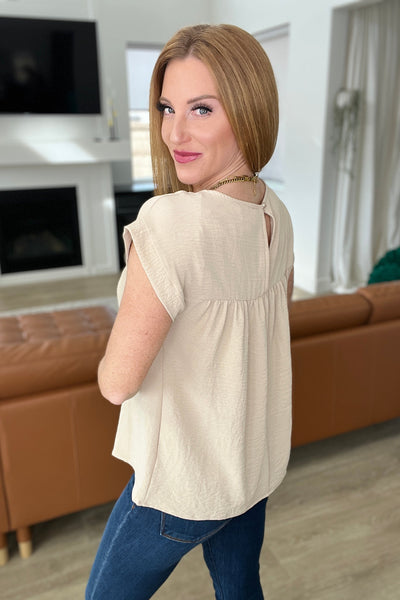 Airflow Babydoll Top in Taupe Tops Southern Soul Collectives