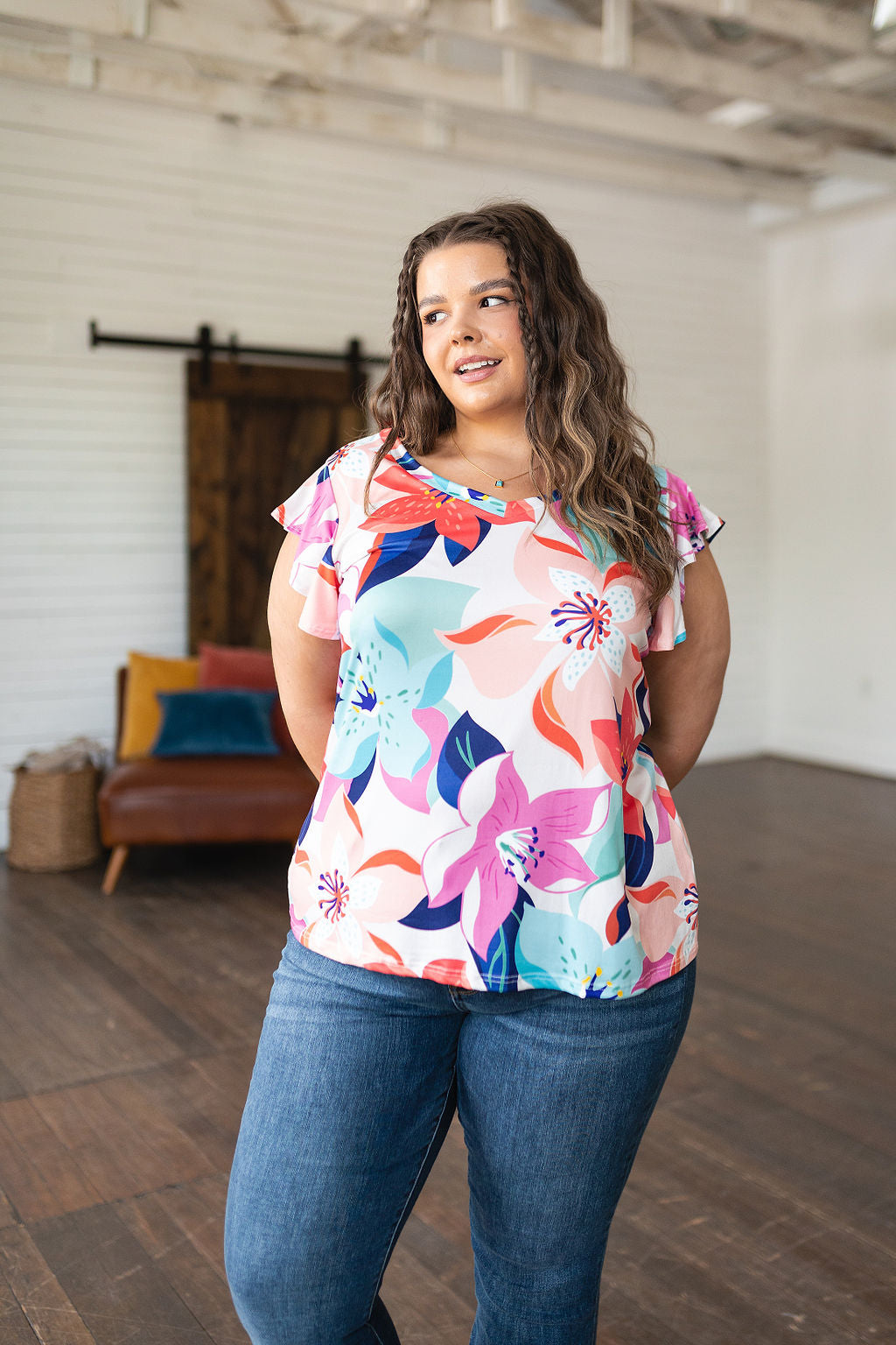 Impossible to Ignore Floral Blouse Womens Southern Soul Collectives 