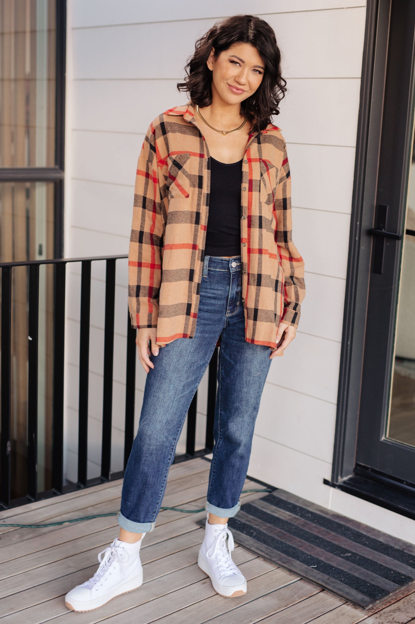 Is It Really Oversized Plaid Button Up - Southern Soul Collectives