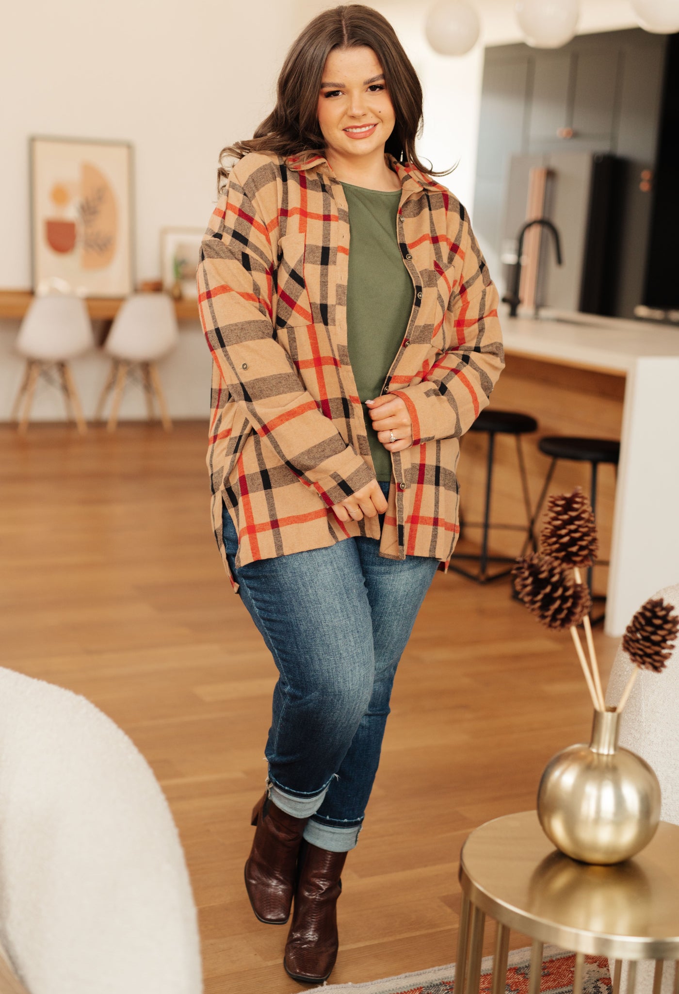 Is It Really Oversized Plaid Button Up - Southern Soul Collectives