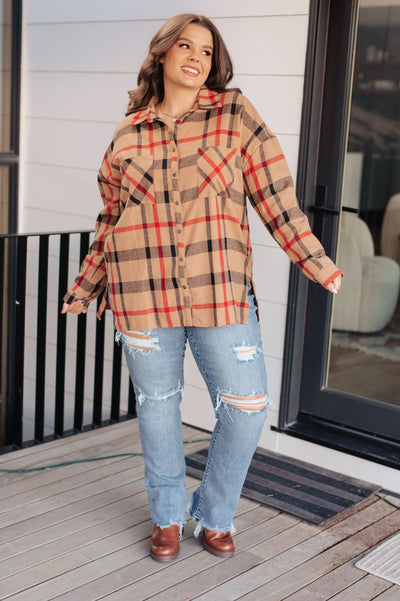 Is It Really Oversized Plaid Button Up - Southern Soul Collectives